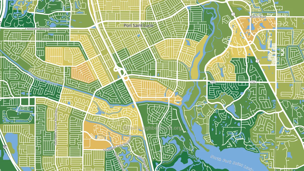 34984, FL block-group voter-turnout map