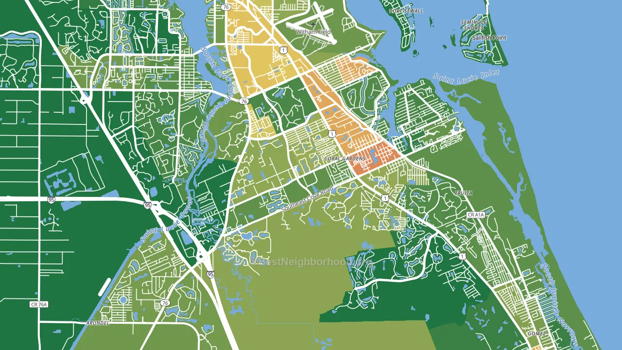 34997, FL block-group voter-turnout map