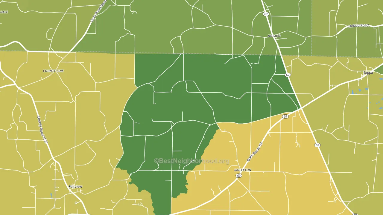 35019, AL block-group voter-turnout map
