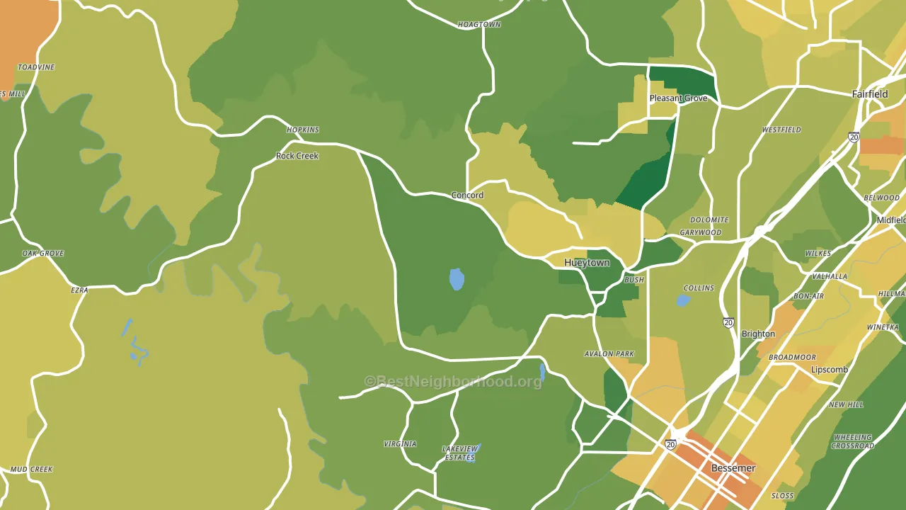 35023, AL block-group voter-turnout map