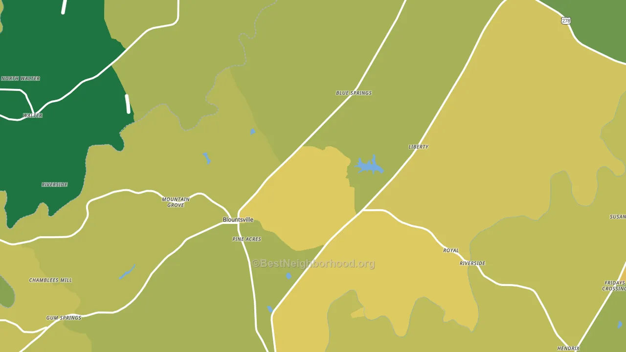 35031, AL block-group voter-turnout map