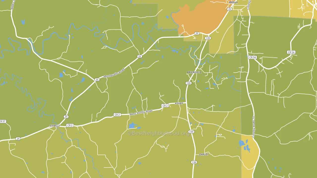 35035, AL block-group voter-turnout map