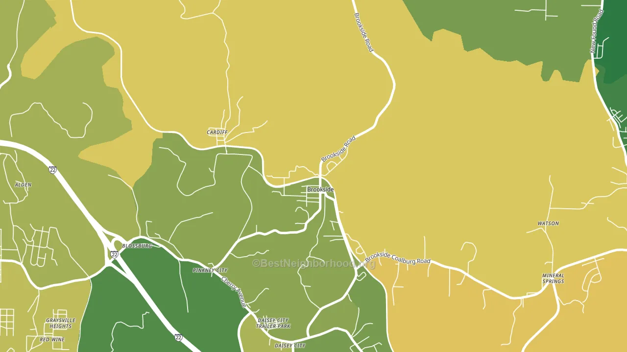 35036, AL block-group voter-turnout map