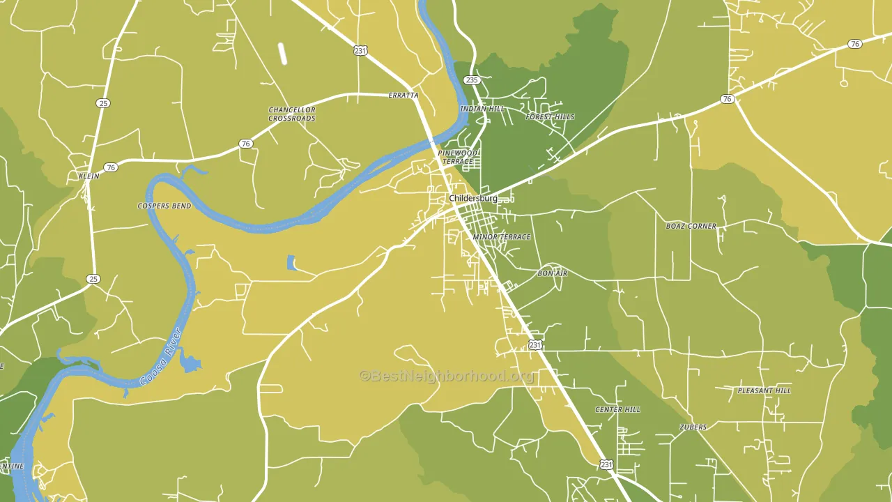 35044, AL block-group voter-turnout map