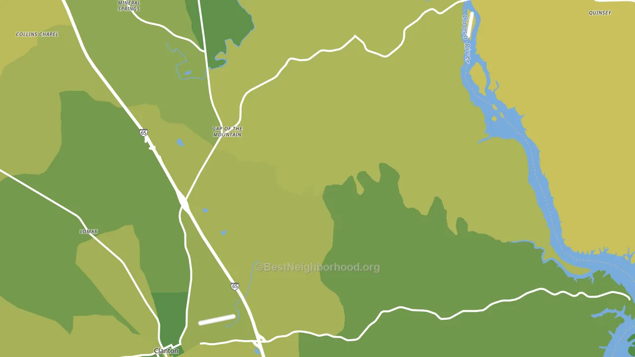 35046, AL block-group voter-turnout map