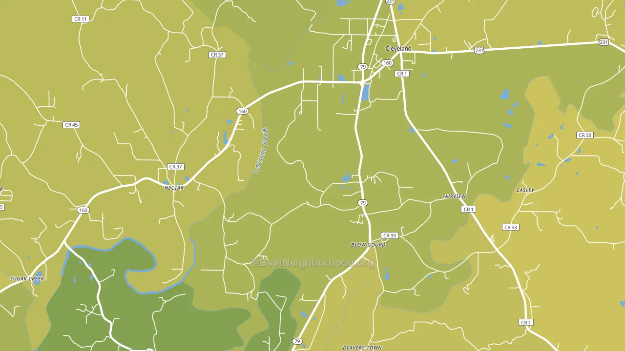 35049, AL block-group voter-turnout map