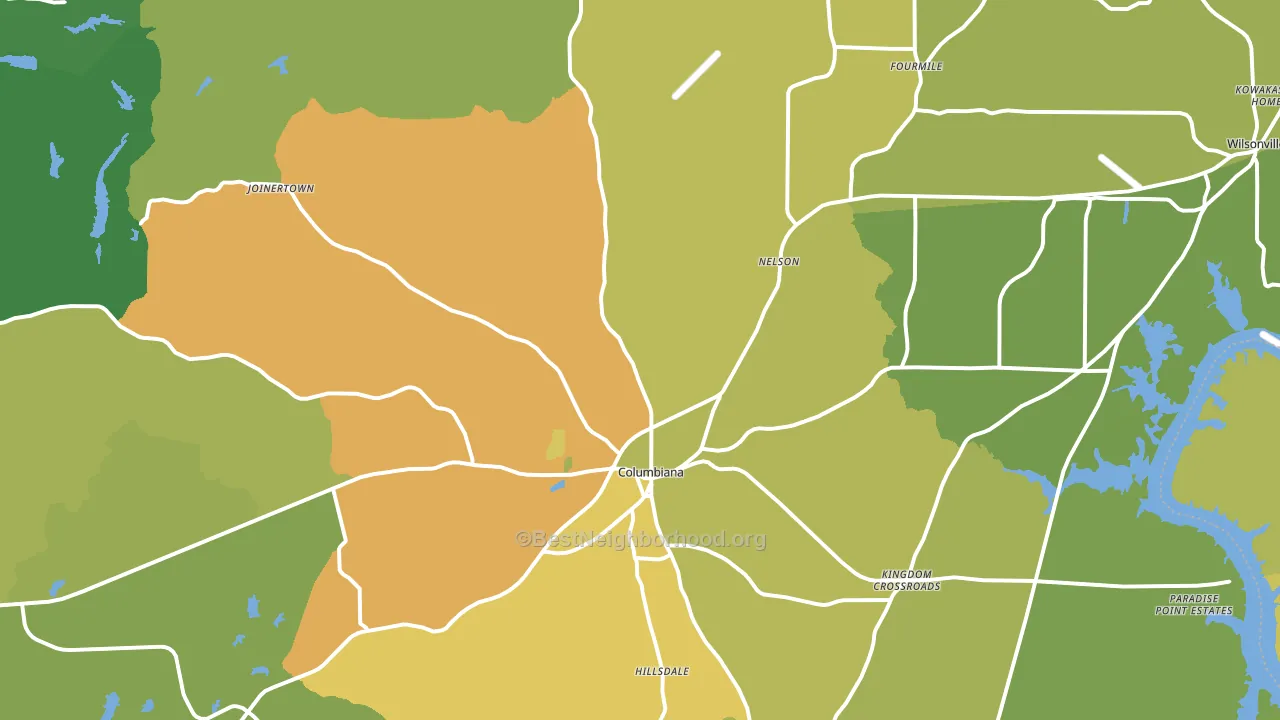 35051, AL block-group voter-turnout map