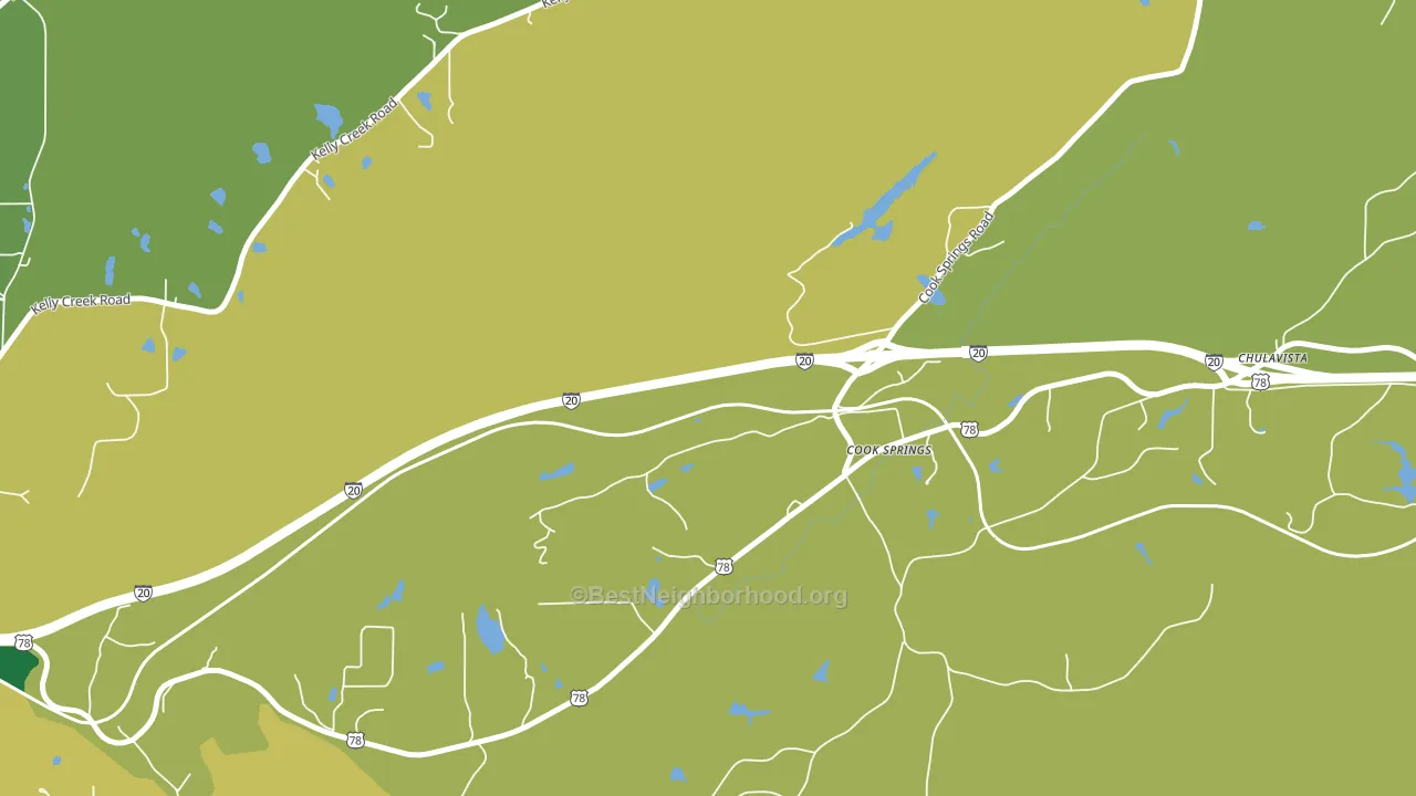 35052, AL block-group voter-turnout map