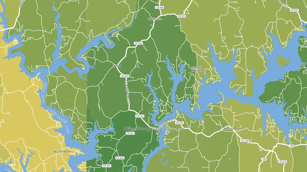 35053, AL block-group voter-turnout map