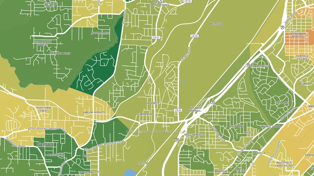 35061, AL block-group voter-turnout map