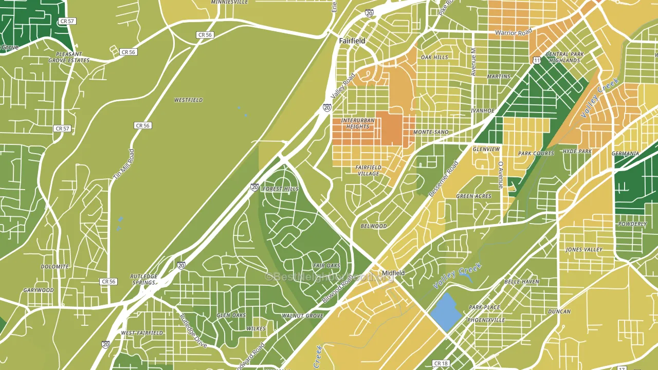 35064, AL block-group voter-turnout map