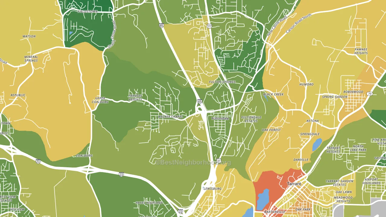 35068, AL block-group voter-turnout map