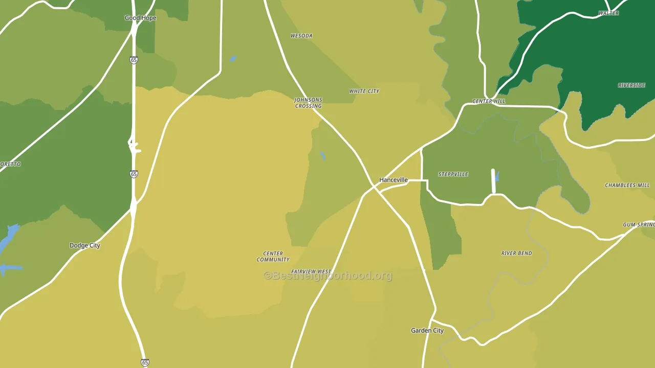 35077, AL block-group voter-turnout map