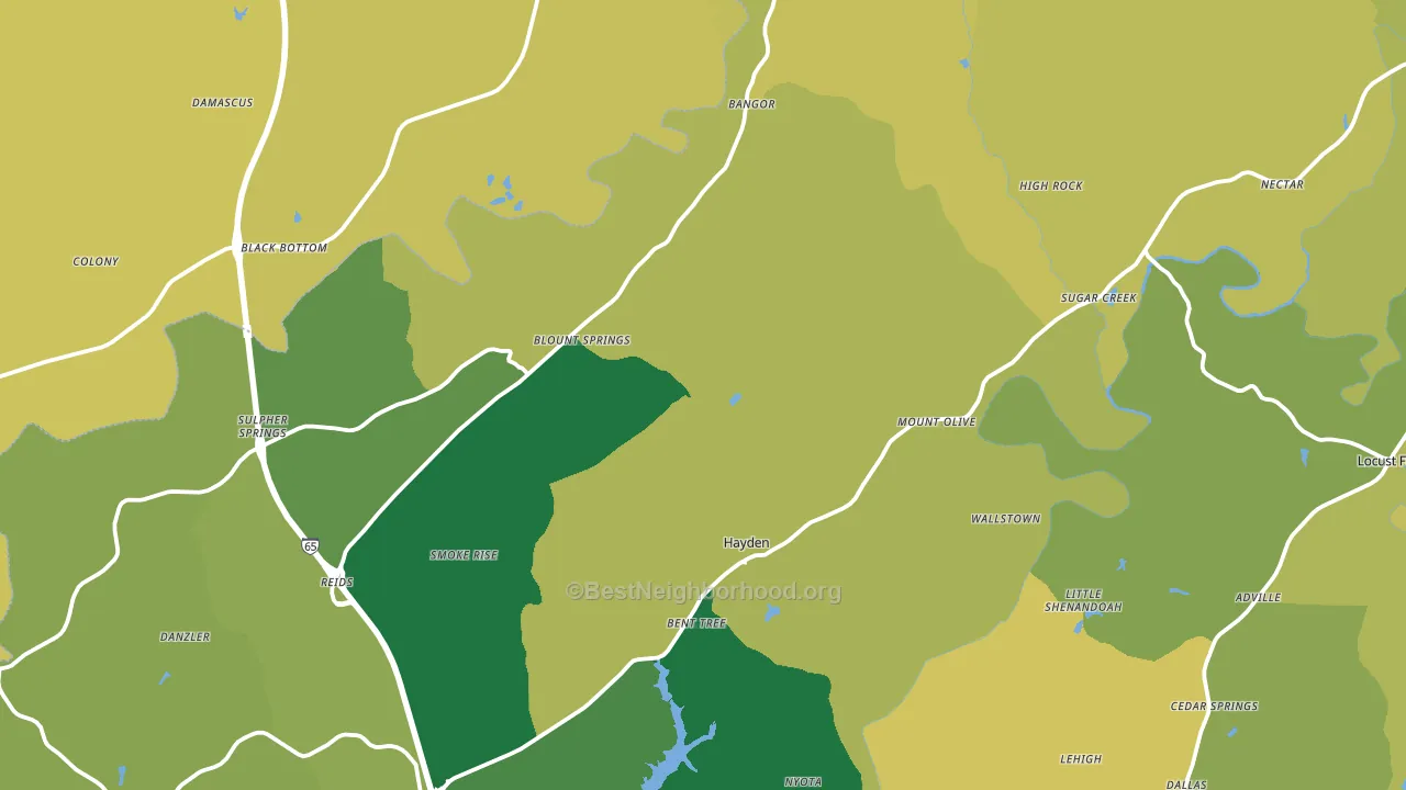 35079, AL block-group voter-turnout map