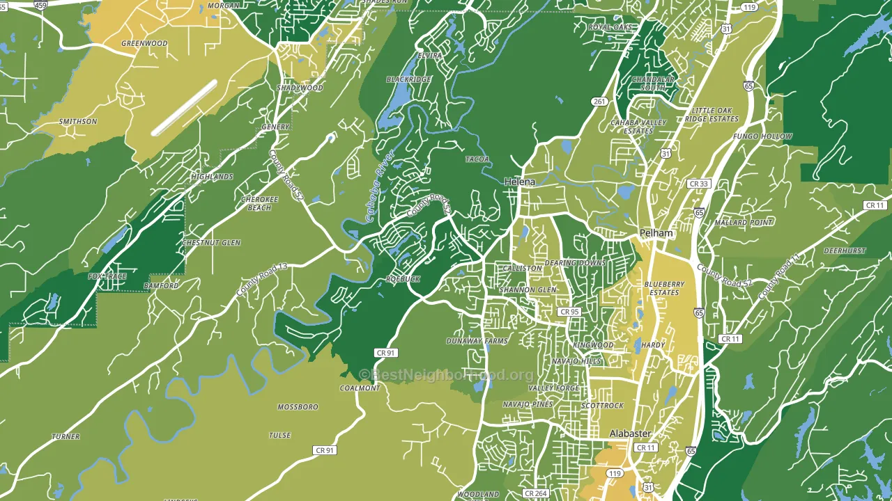 35080, AL block-group voter-turnout map