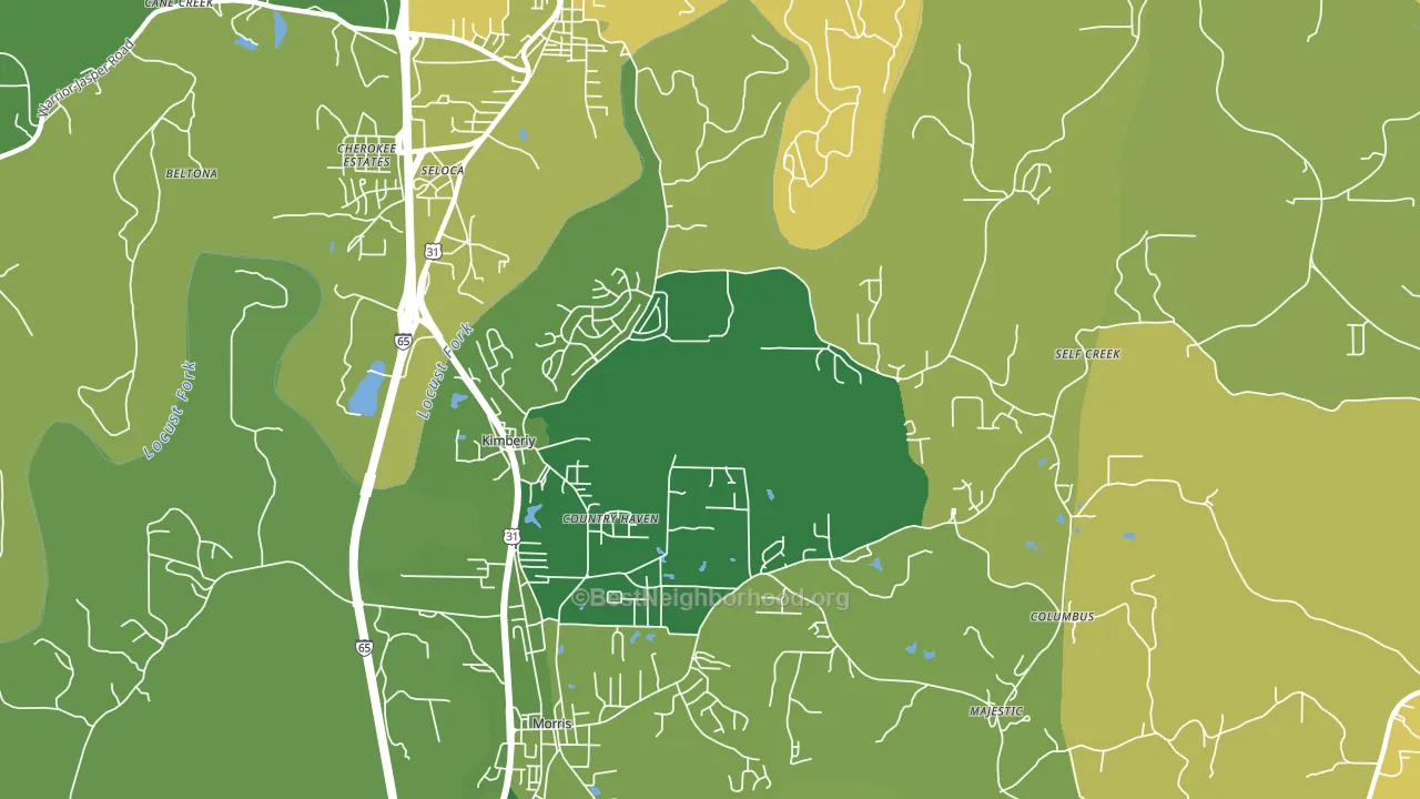 35091, AL block-group voter-turnout map