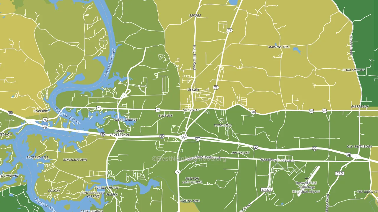 35096, AL block-group voter-turnout map