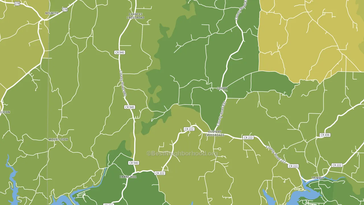 35098, AL block-group voter-turnout map
