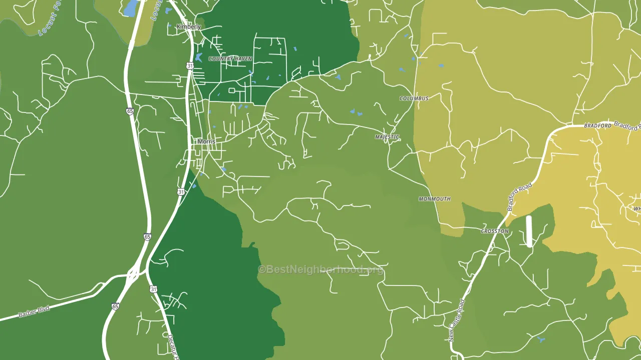 35116, AL block-group voter-turnout map