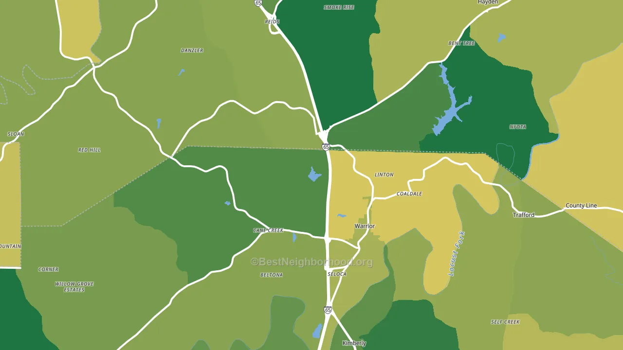 35180, AL block-group voter-turnout map