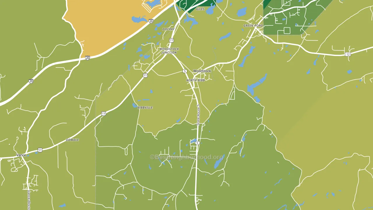 35188, AL block-group voter-turnout map