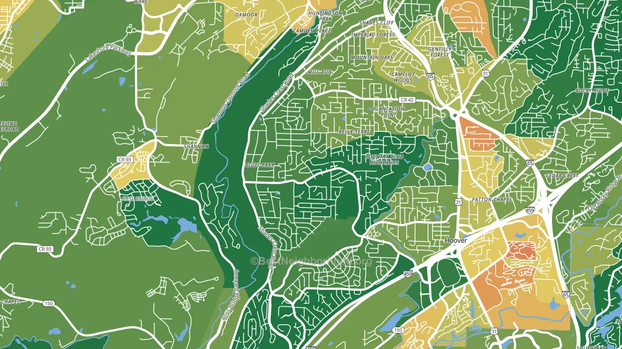 35226, AL block-group voter-turnout map