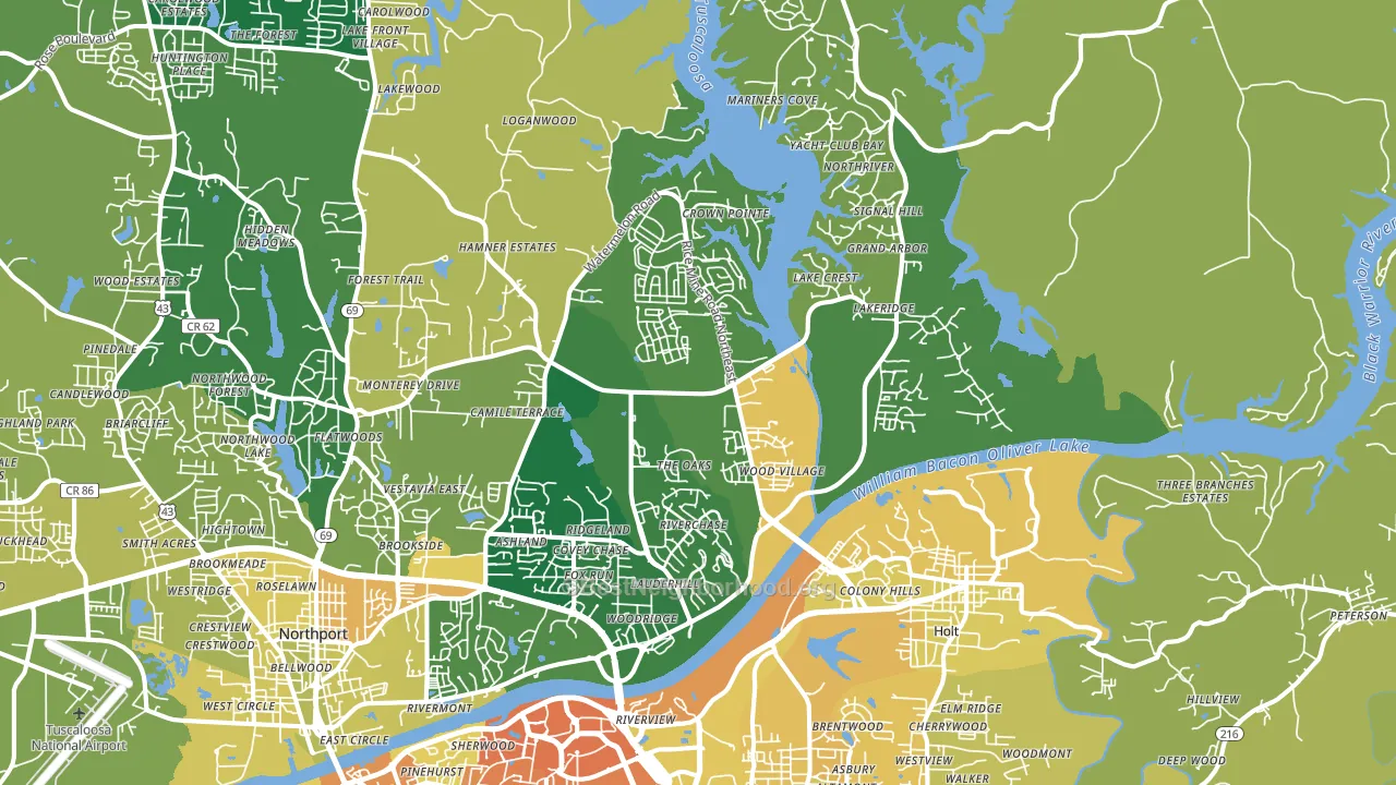 35406, AL block-group voter-turnout map