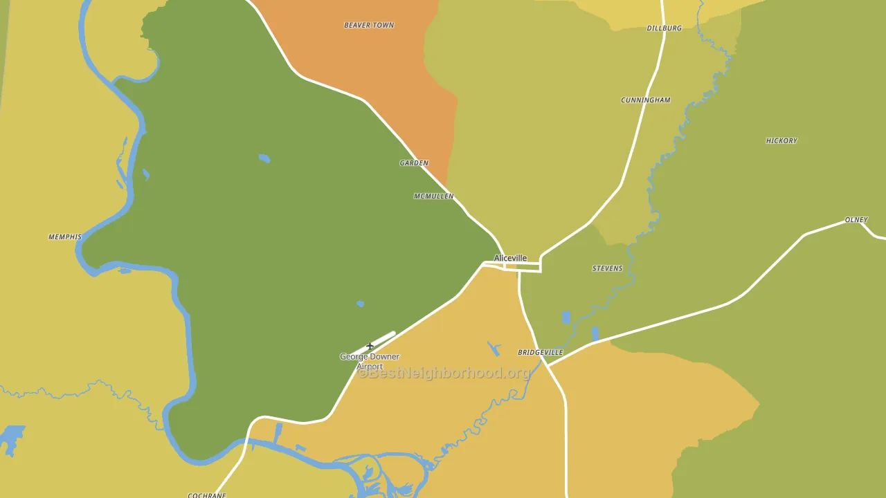 35442, AL block-group voter-turnout map