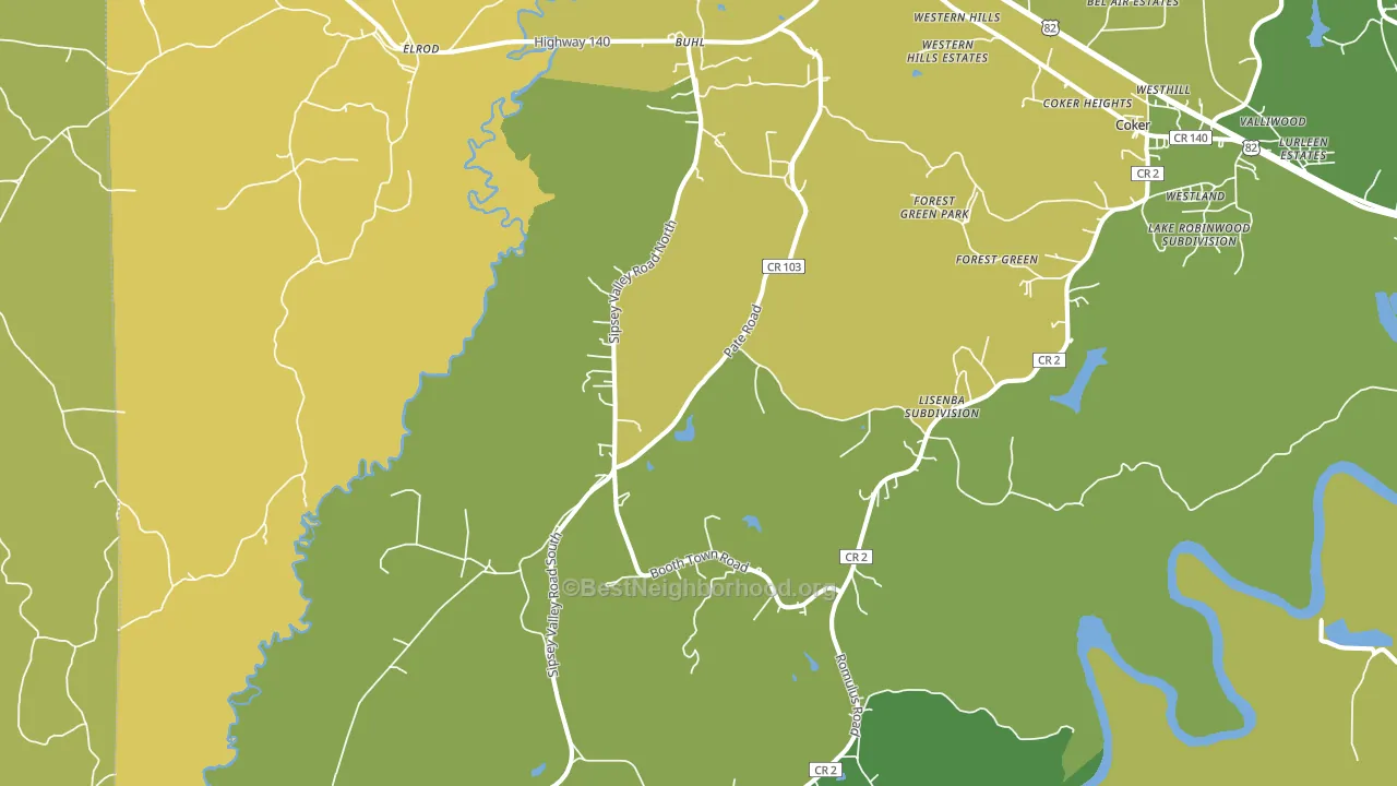 35446, AL block-group voter-turnout map