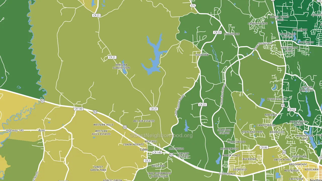 35452, AL block-group voter-turnout map