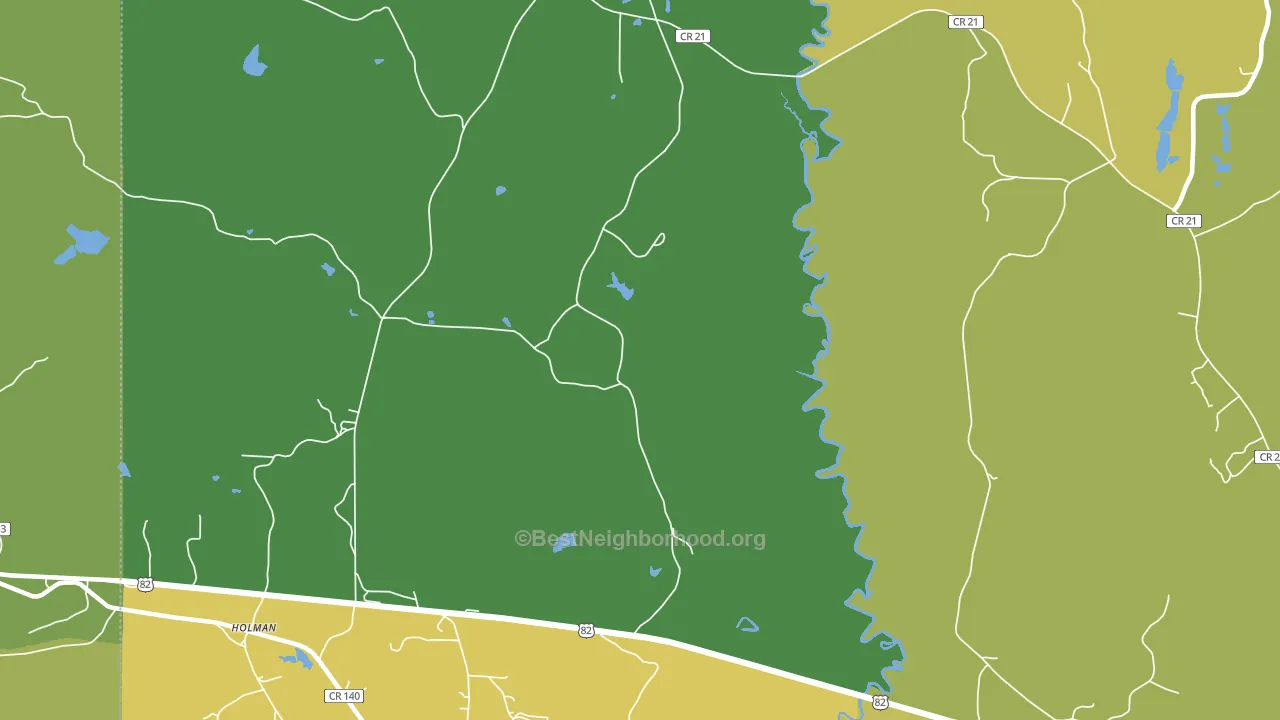35457, AL block-group voter-turnout map