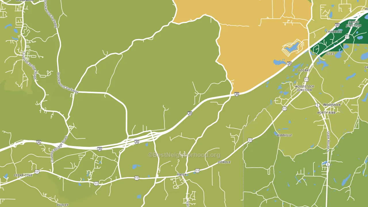 35490, AL block-group voter-turnout map