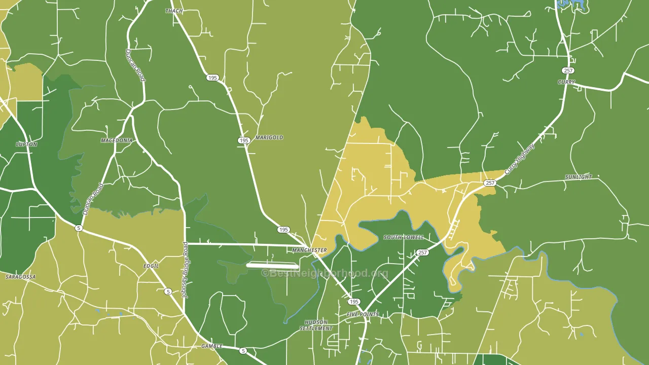 35503, AL block-group voter-turnout map