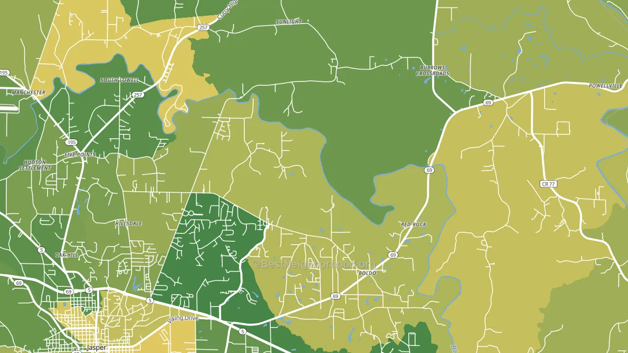 35504, AL block-group voter-turnout map
