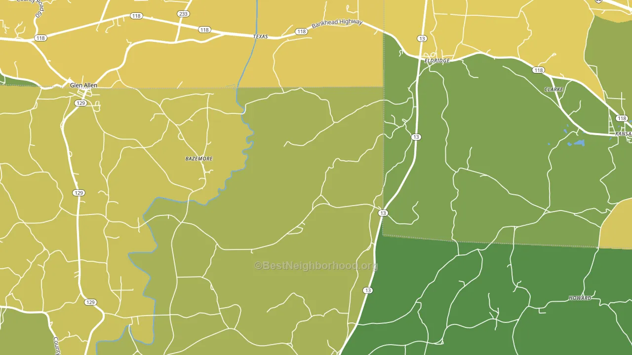 35554, AL block-group voter-turnout map