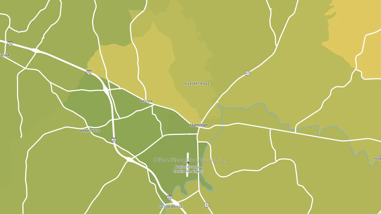 35570, AL block-group voter-turnout map