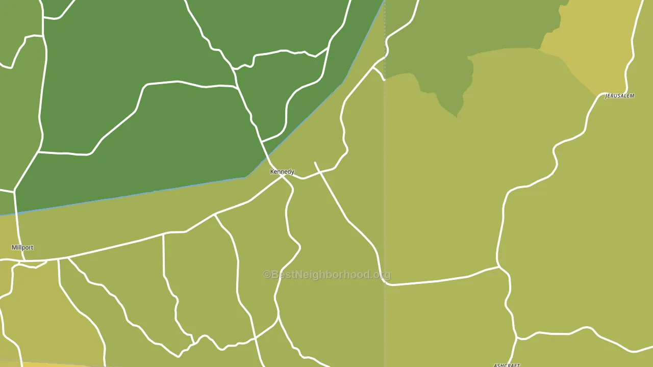 35574, AL block-group voter-turnout map