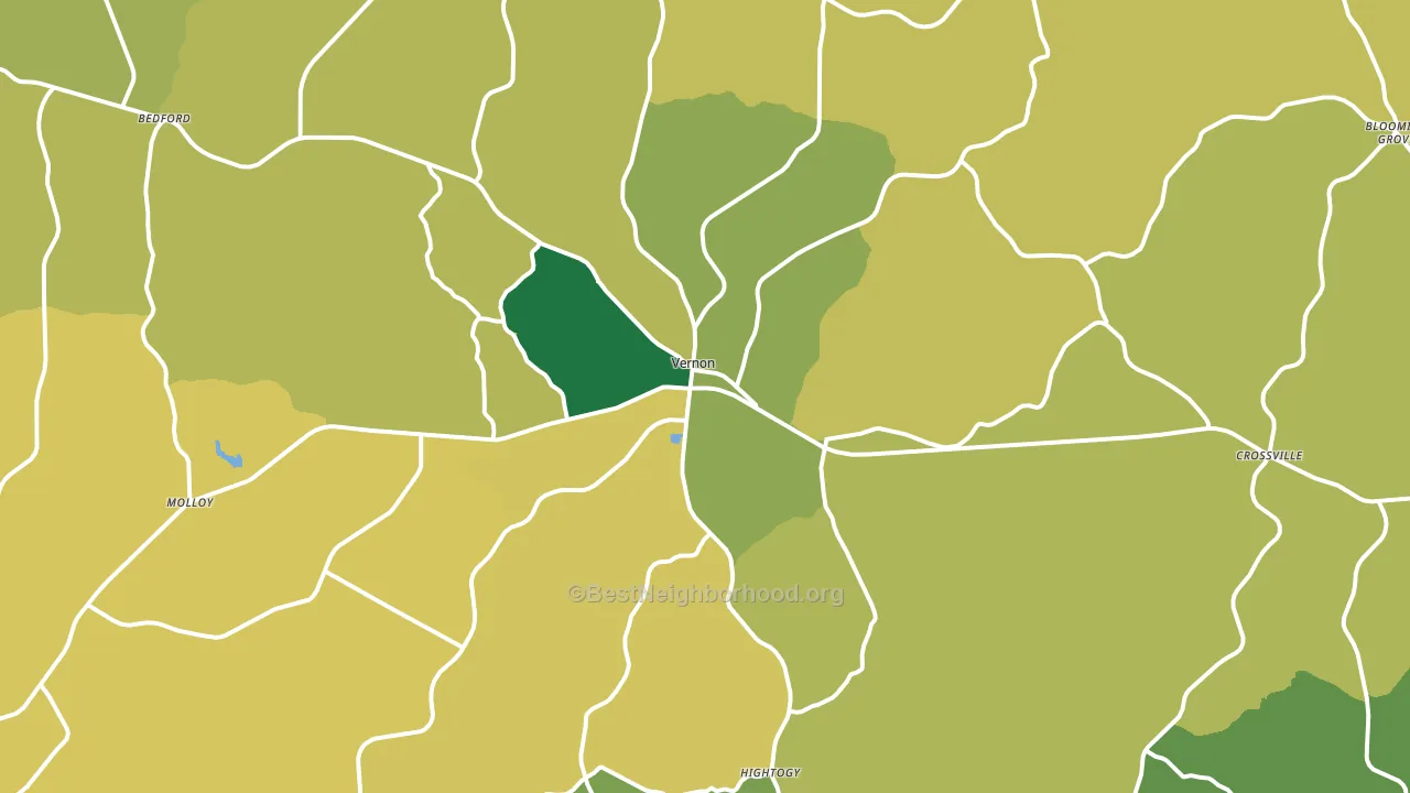35592, AL block-group voter-turnout map
