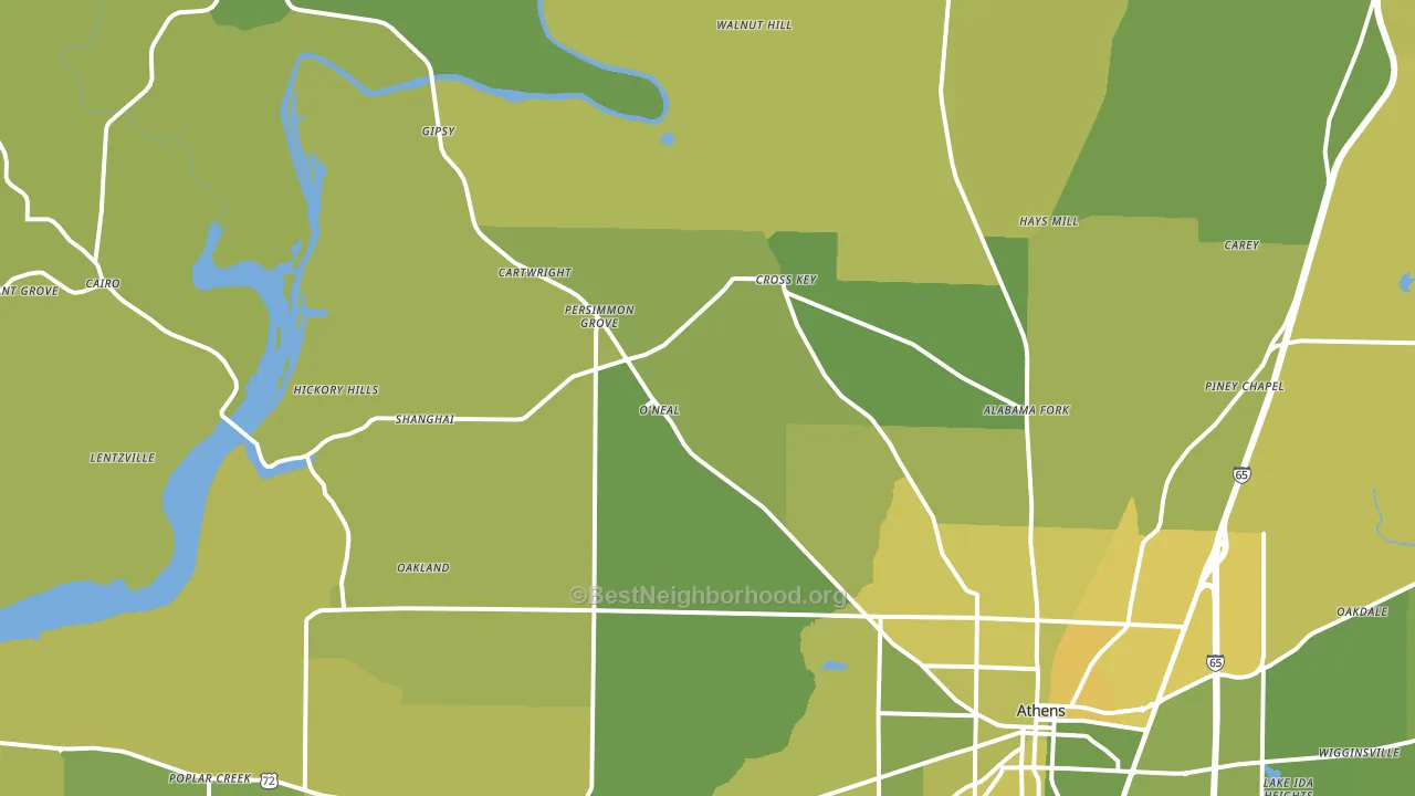 35614, AL block-group voter-turnout map