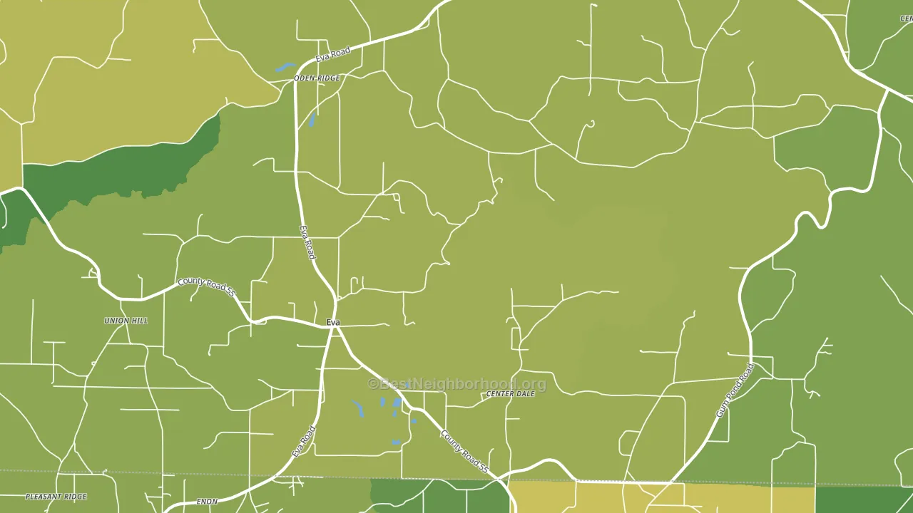35621, AL block-group voter-turnout map