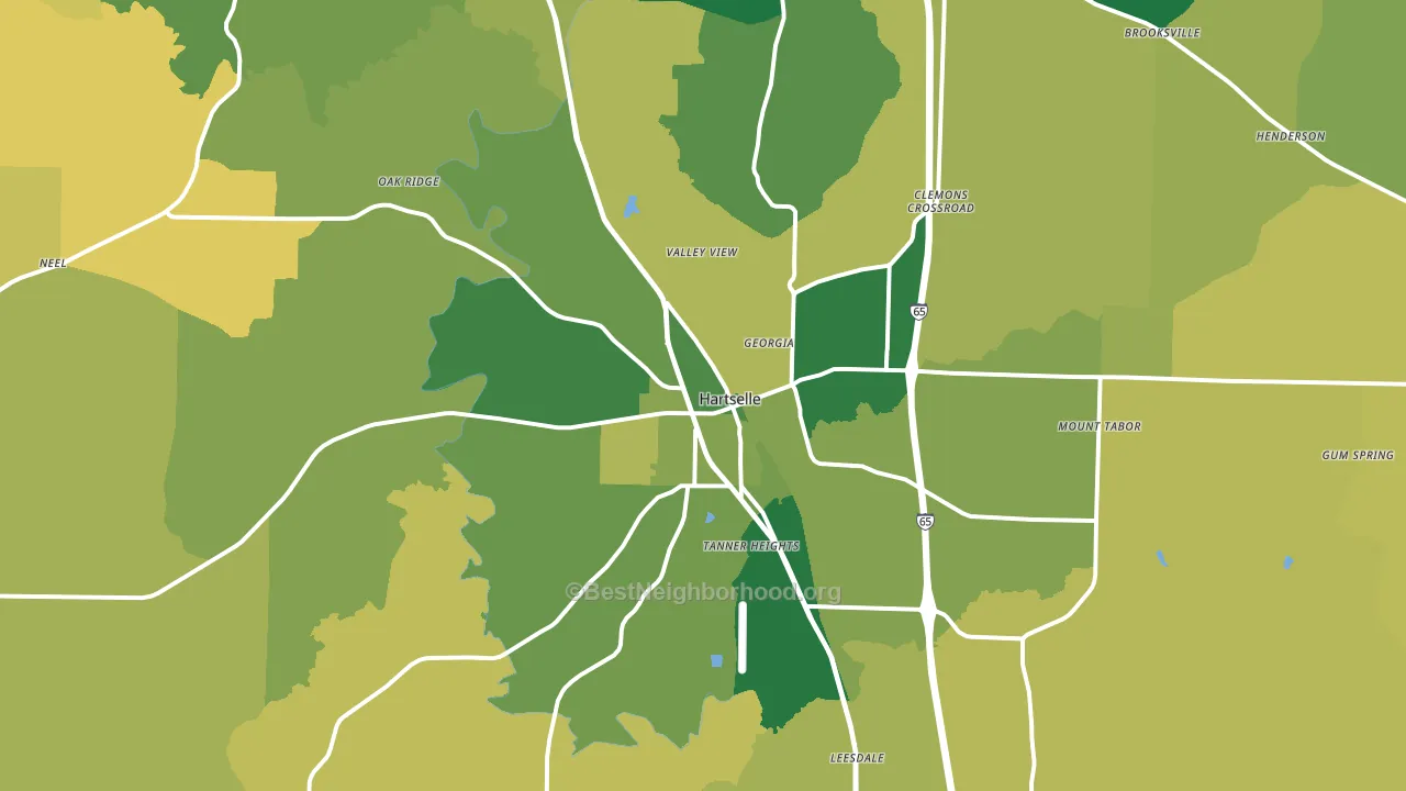 35640, AL block-group voter-turnout map