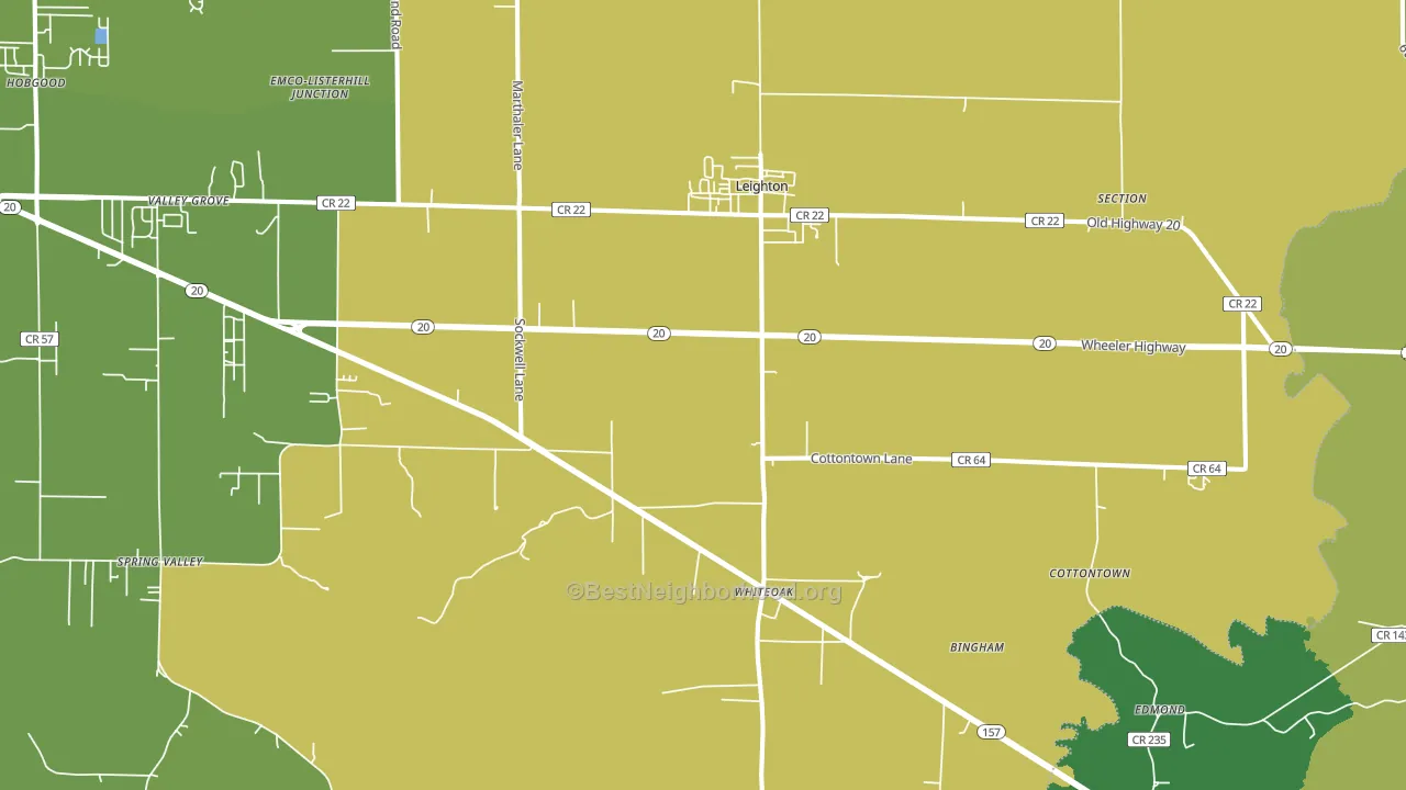 35646, AL block-group voter-turnout map