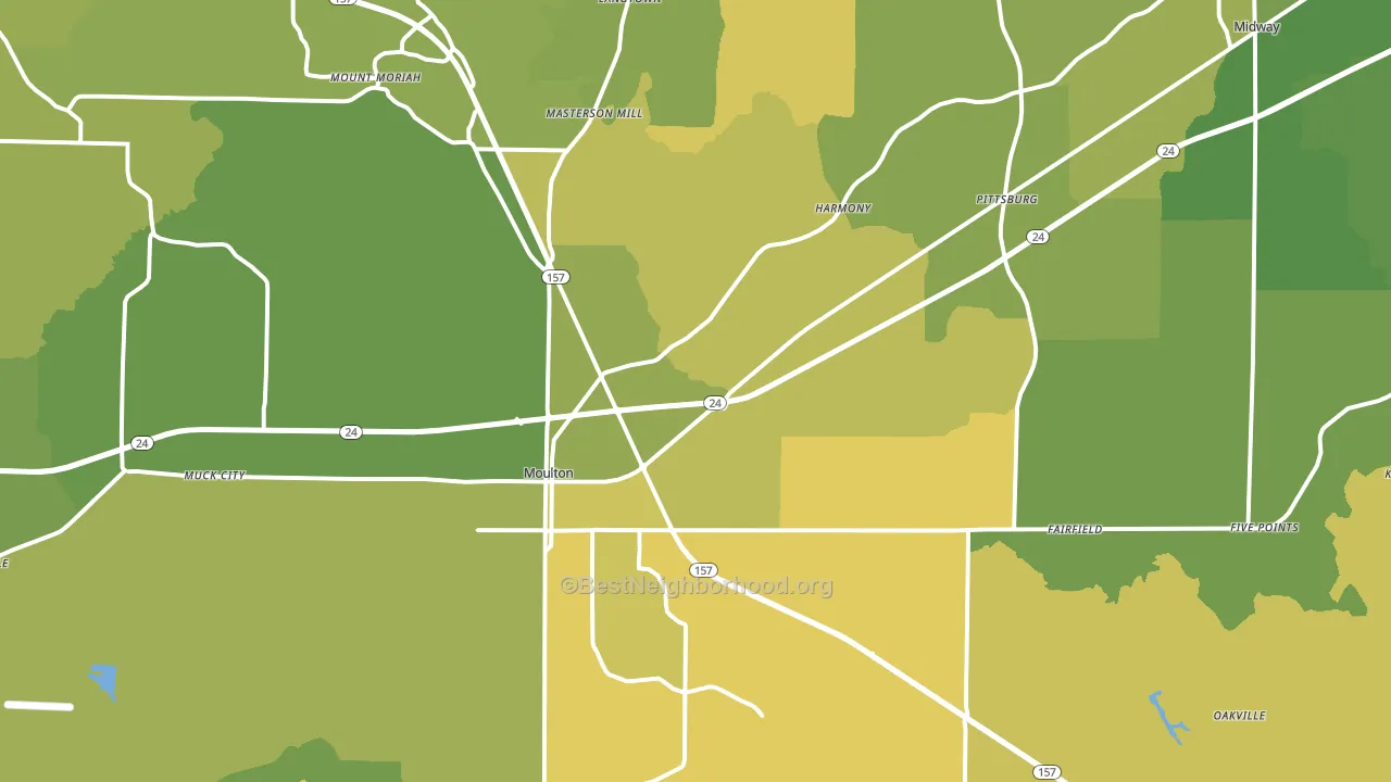 35650, AL block-group voter-turnout map