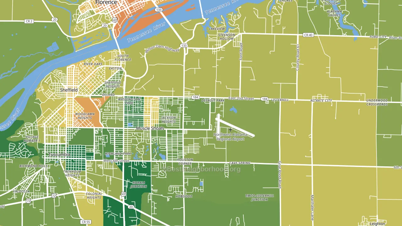 35661, AL block-group voter-turnout map
