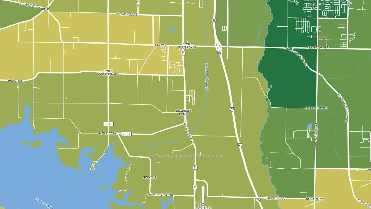 35671, AL block-group voter-turnout map