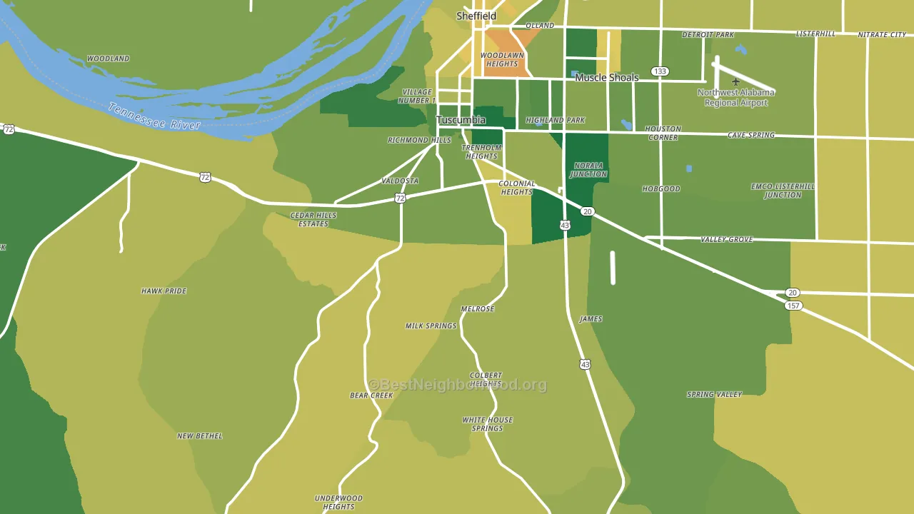35674, AL block-group voter-turnout map