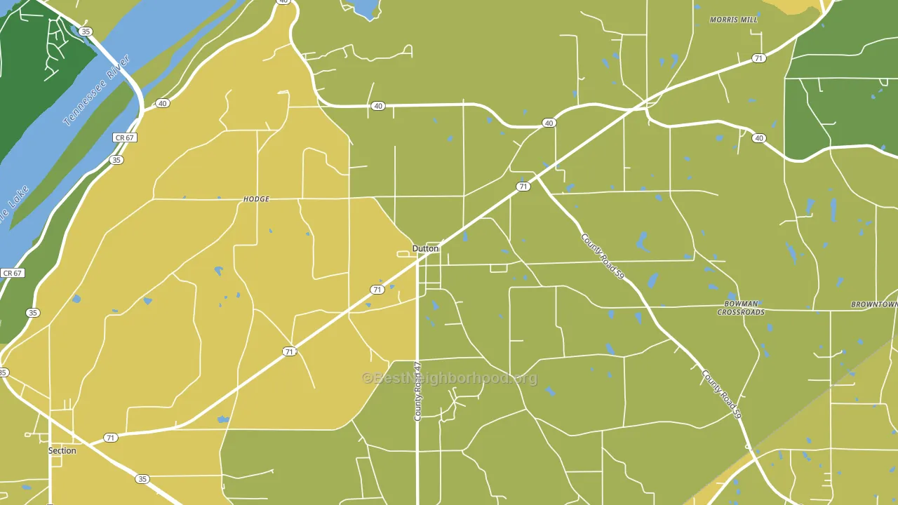 35744, AL block-group voter-turnout map