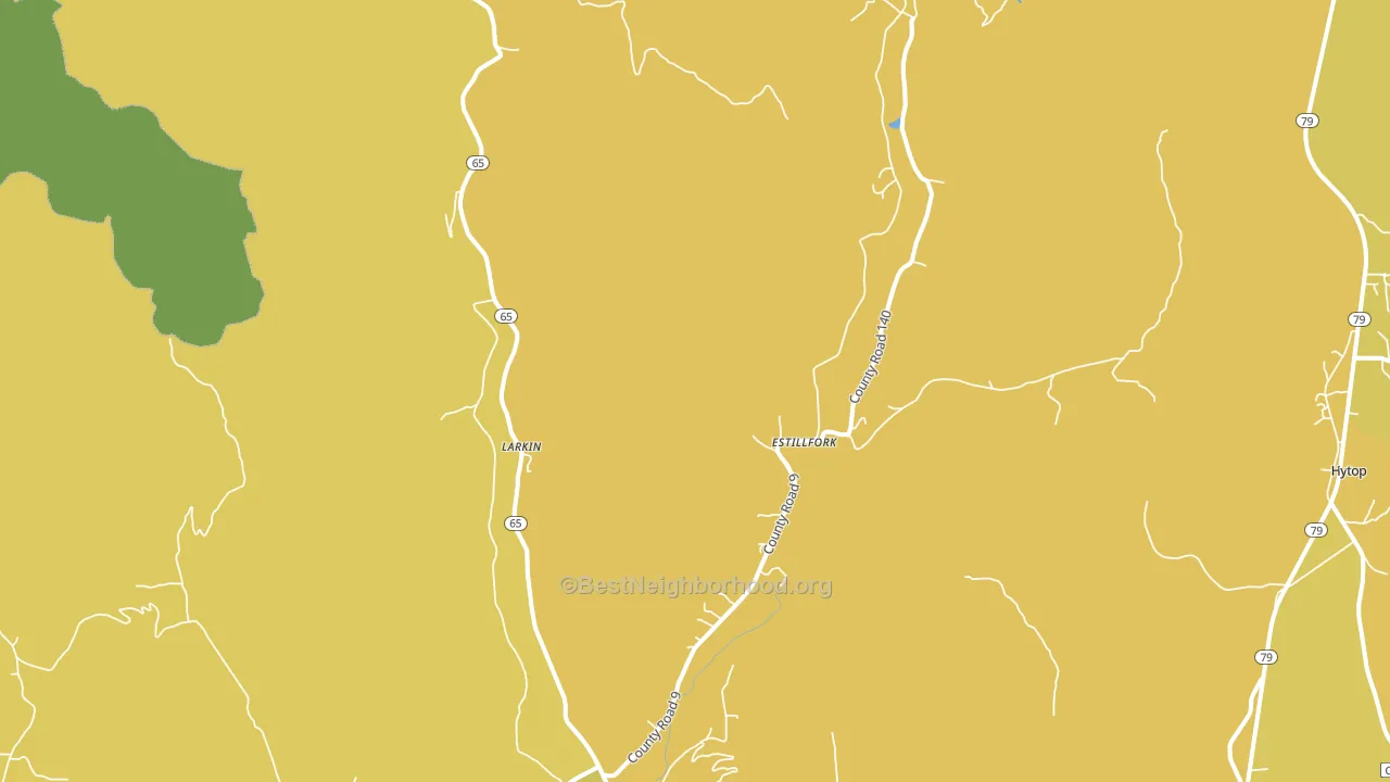 35745, AL block-group voter-turnout map