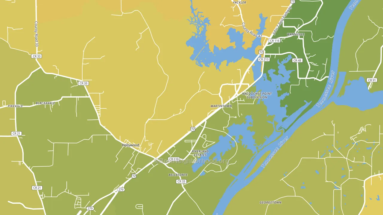 35752, AL block-group voter-turnout map