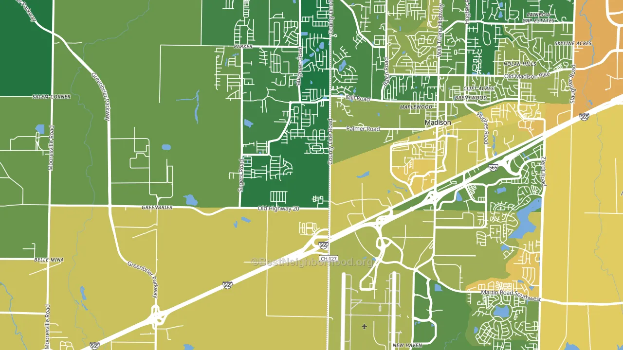35756, AL block-group voter-turnout map